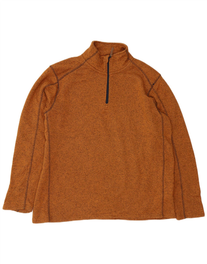 MOUNTAIN WAREHOUSE Sweat-shirt à col zippé pour homme 2XL Marron moucheté