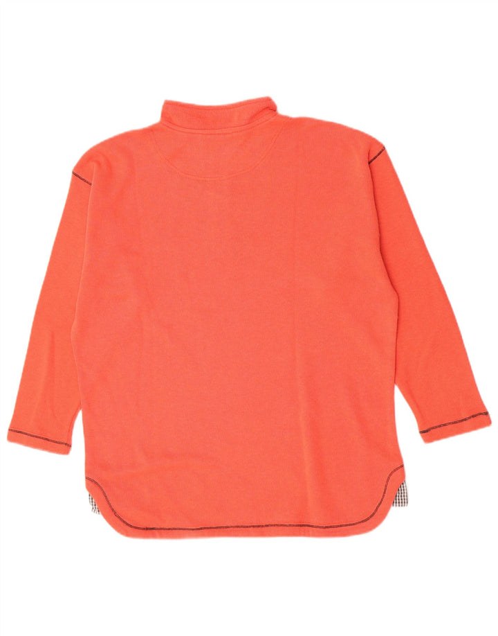 Lotto Sweat-shirt à col zippé pour femme UK 14 Large Orange Polyester