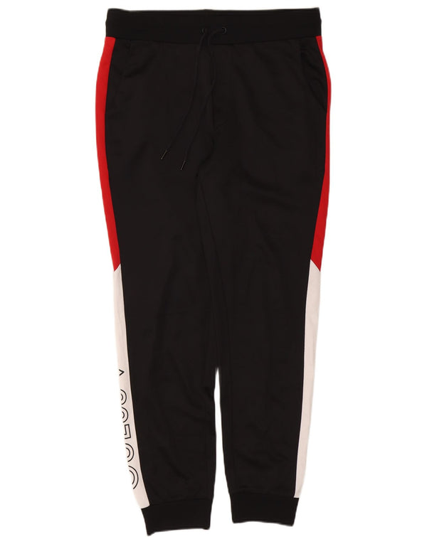 Guess Pantalon de Survêtement Graphique Joggers Homme Noir Moyen Colourblock