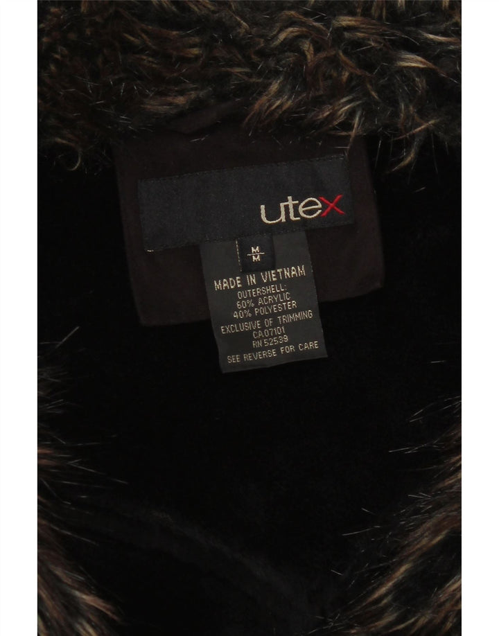 Utex Veste Sherpa Femme UK 14 Acrylique Marron Moyen