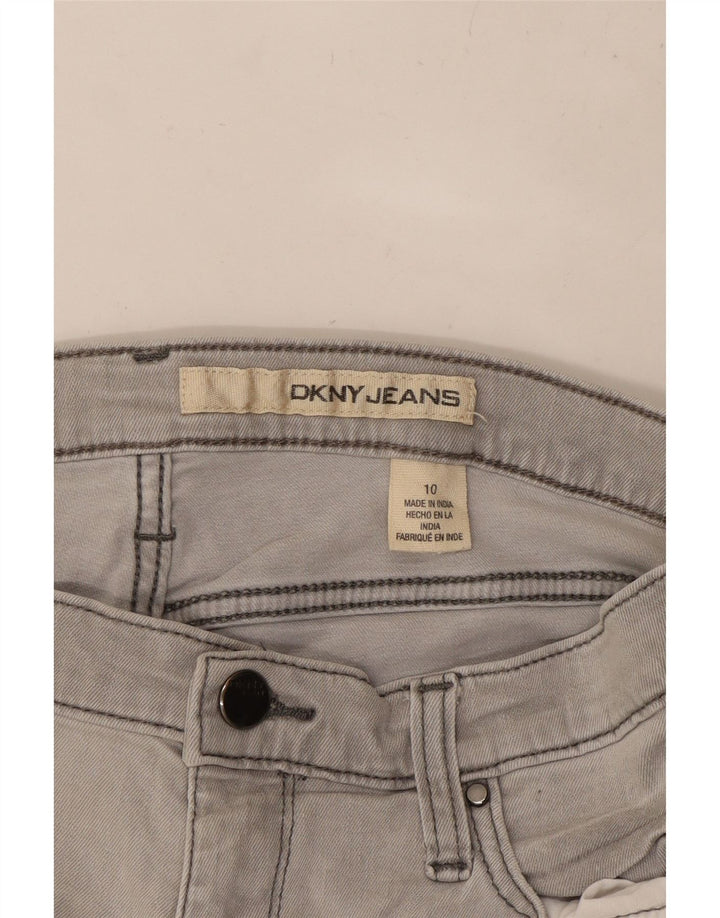 DKNY Short en jean pour femme US 10 Large W27 Gris Coton
