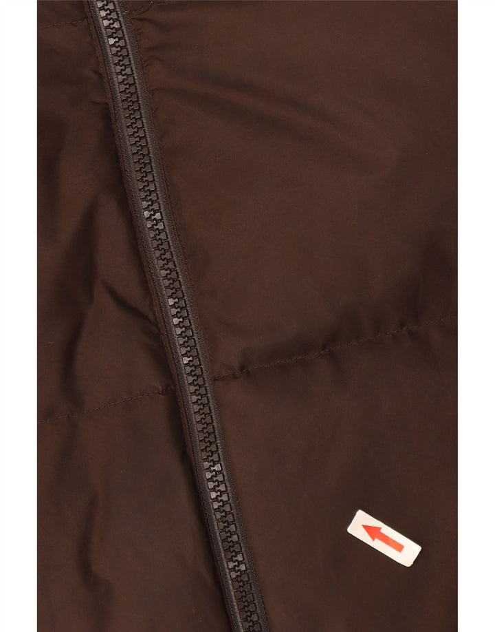 Benetton Veste Rembourrée Homme UK 38 Marron Moyen Polyamide