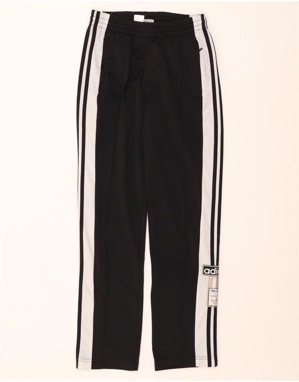 Adidas Pantalon de survêtement graphique pour homme UK 8 Small Noir Colourblock