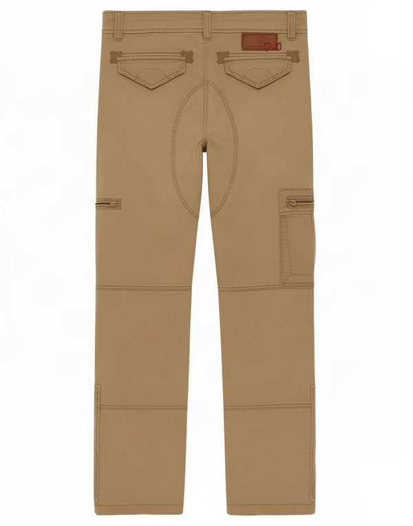 Lee Cooper Pantalon Cargo Droit Homme W28 L32 Coton Beige