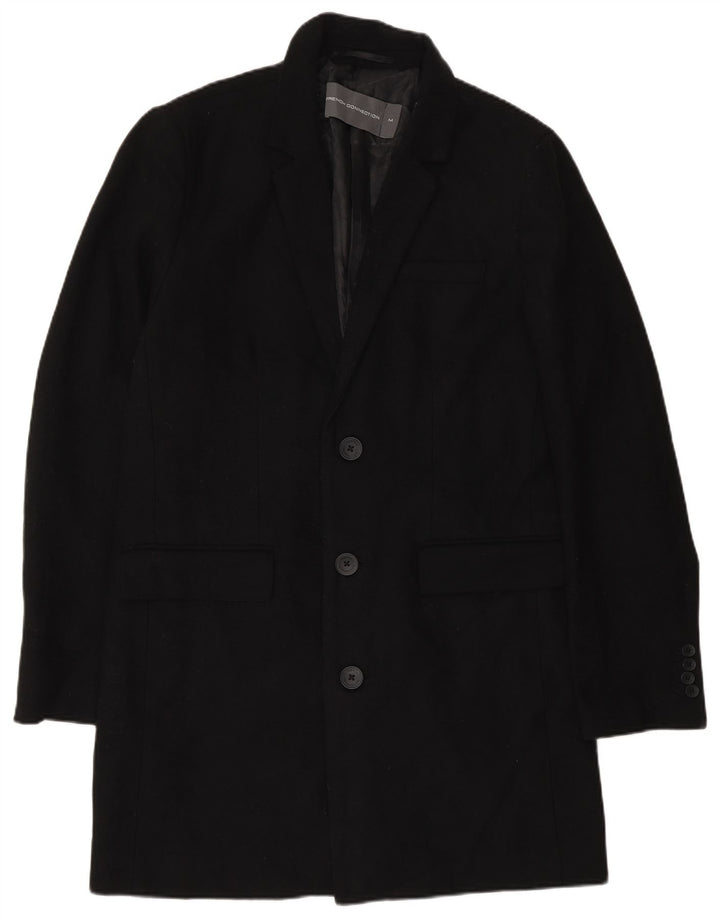 French Connection Manteau pour homme UK 38 Laine noire moyenne