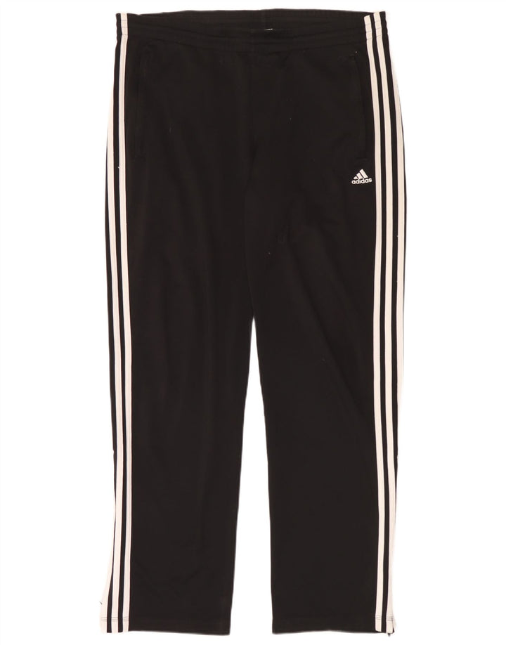 Adidas Pantalon de survêtement pour homme UK 40/42 Medium Noir Polyester