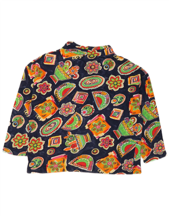 BENETTON Sweat-Shirt Fille 11-12 Ans Grand Bleu Marine Floral