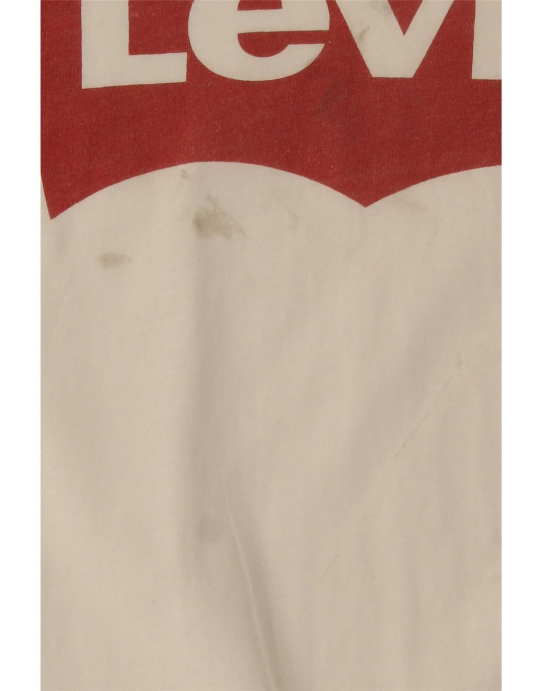 Levi's T-Shirt Graphique Femme UK 12 Coton Blanc Moyen