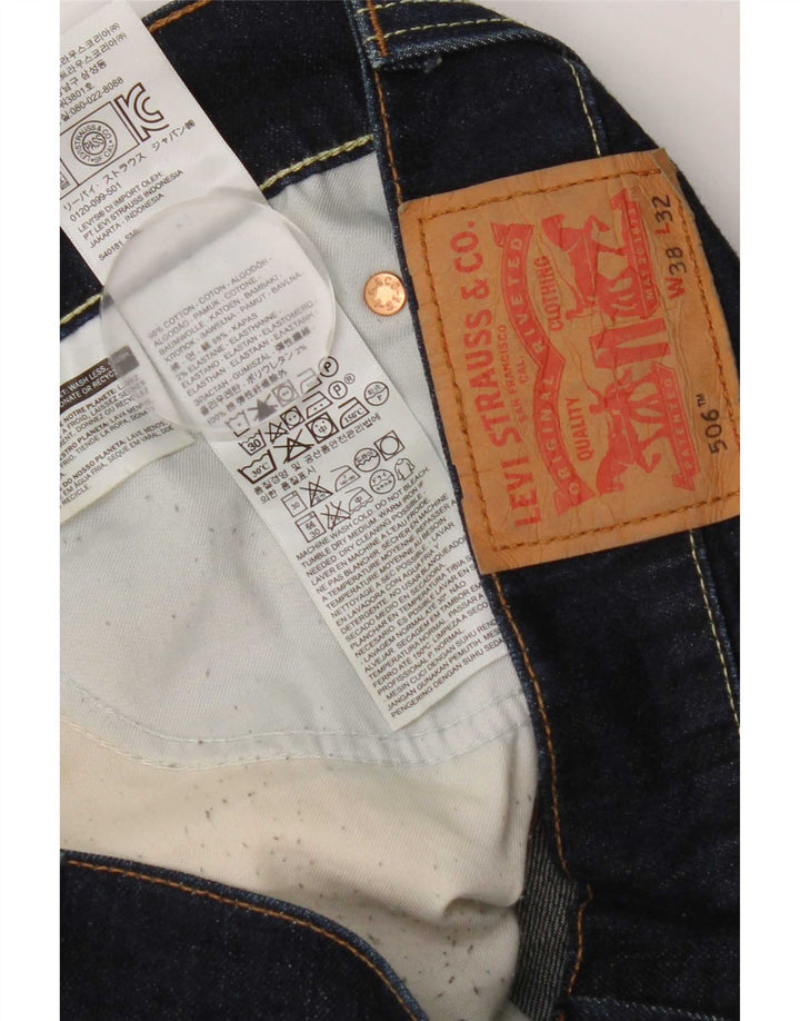 Levi's Jean Droit 506 Homme Bleu Marine W38 L32 Coton
