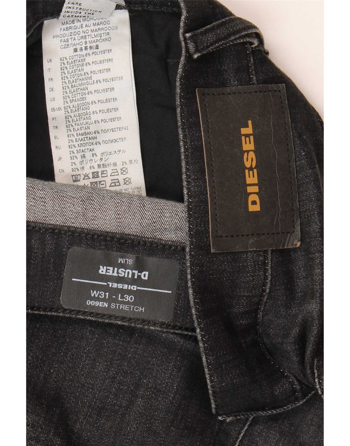 Diesel Jean Slim D-Luster W31 L30 Homme Gris Coton
