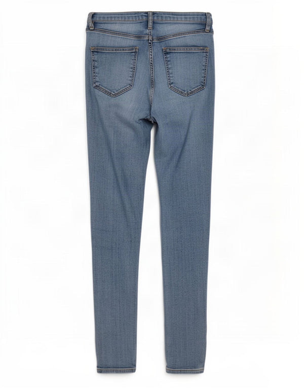 Massimo Dutti Jean skinny pour femme EU 38 Small W28 L28 Bleu Coton