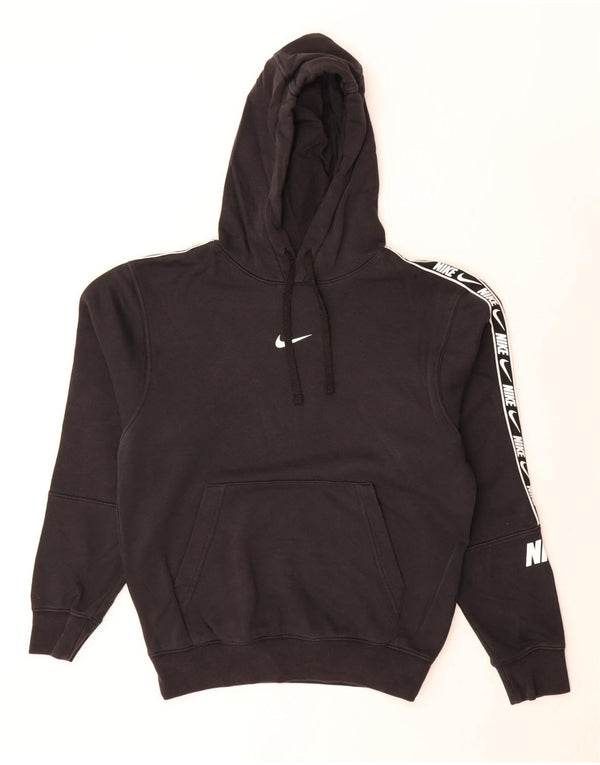 Nike Mens Loose Fit Graphic Standard Hoodie Jumper XS Black Cotton
