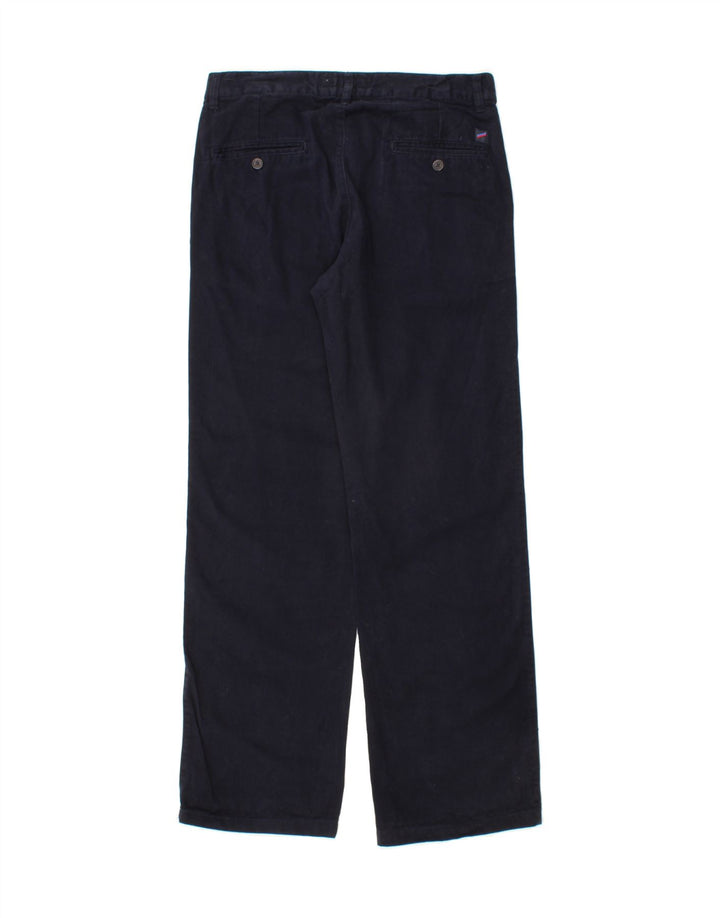 DANIEL HECHTER Womens Chino Trousers EU 40 Medium W32 L31 Navy Blue Cotton Vintage Daniel Hechter and Second-Hand Daniel Hechter from Messina Hembry 