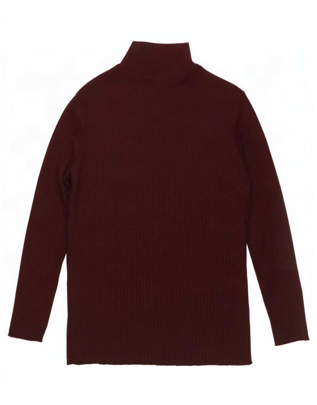 Zara Femme Top Manches Longues UK 16 Large Marron Polyester