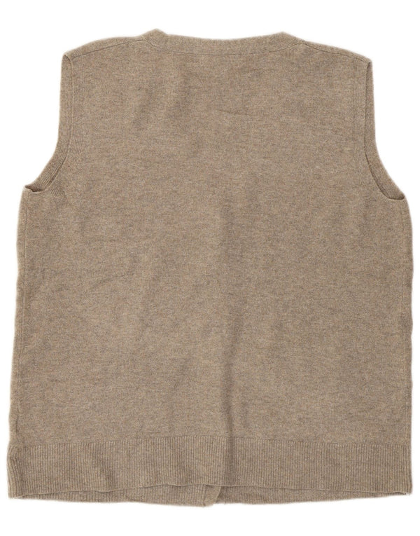 Marks & Spencer Pull cardigan sans manches pour femme UK 16 Large Gris