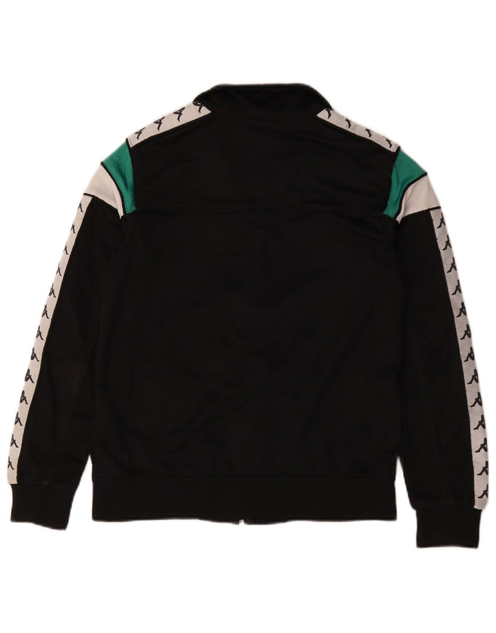 Kappa Veste de Survêtement Graphique Garçon 13-14 Ans Noir Colorblock