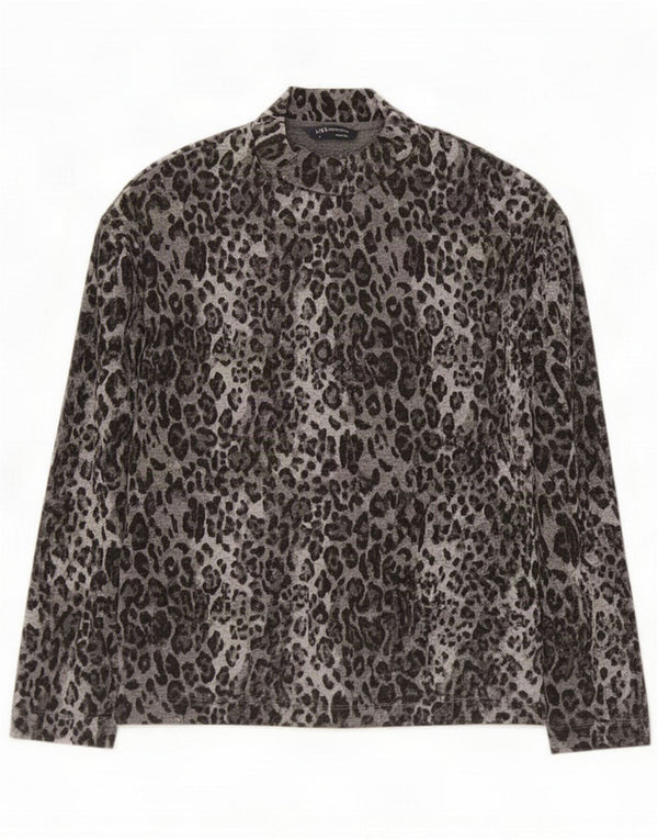 Marks & Spencer Haut à manches longues pour femme UK 8 petit imprimé animal gris