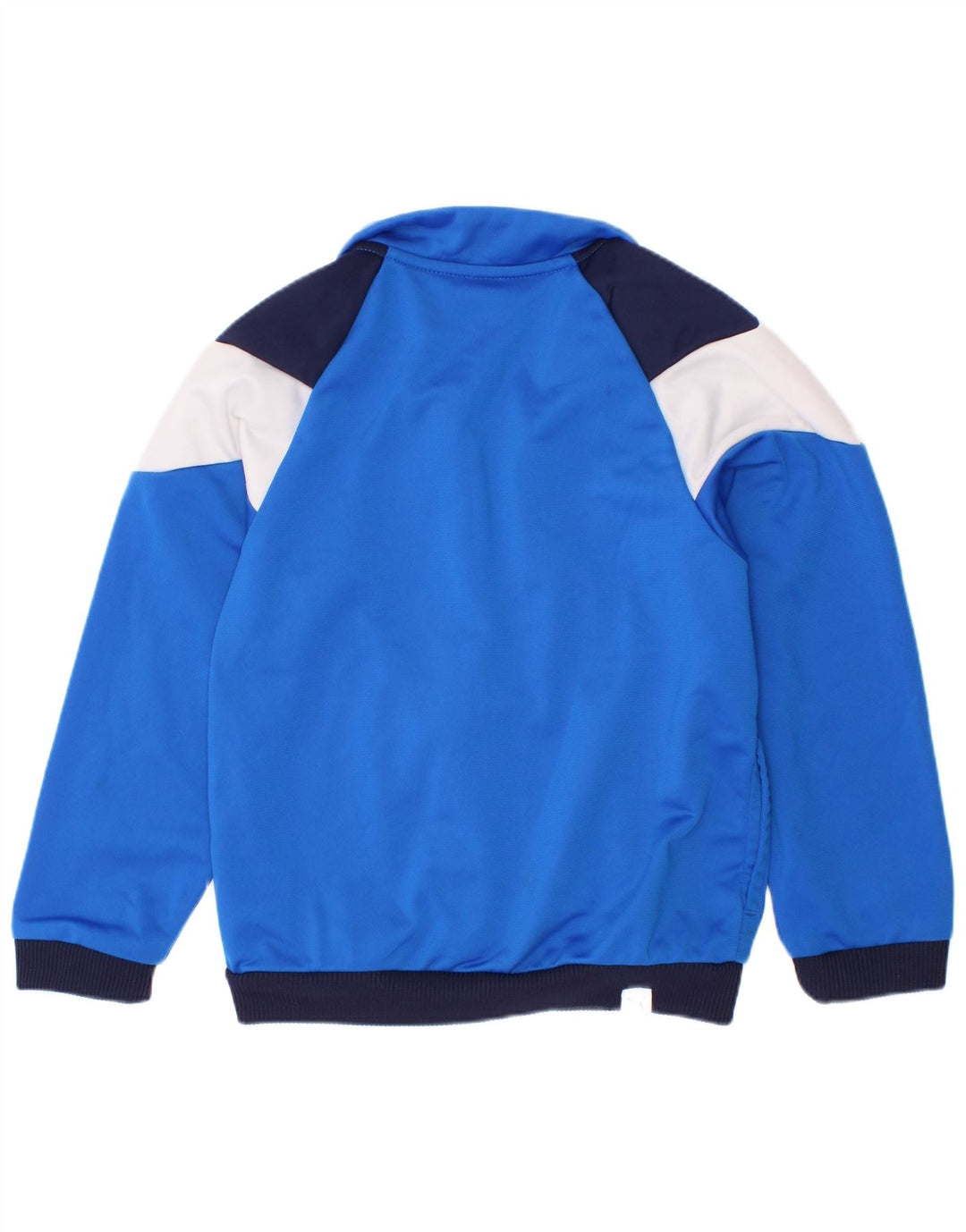 Puma Veste de survêtement graphique pour garçon 3-4 ans Bleu Colorblock Polyester