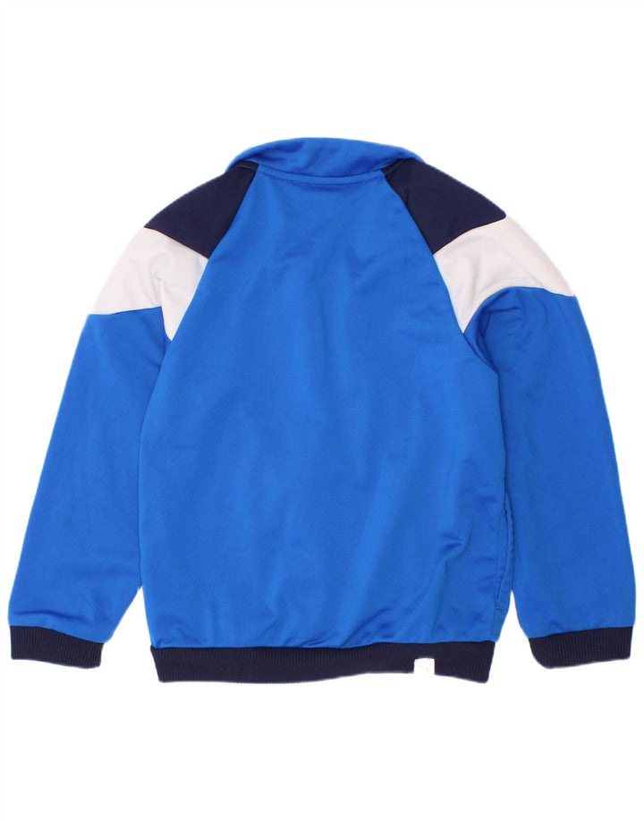 Puma Veste de survêtement graphique pour garçon 3-4 ans Bleu Colorblock Polyester