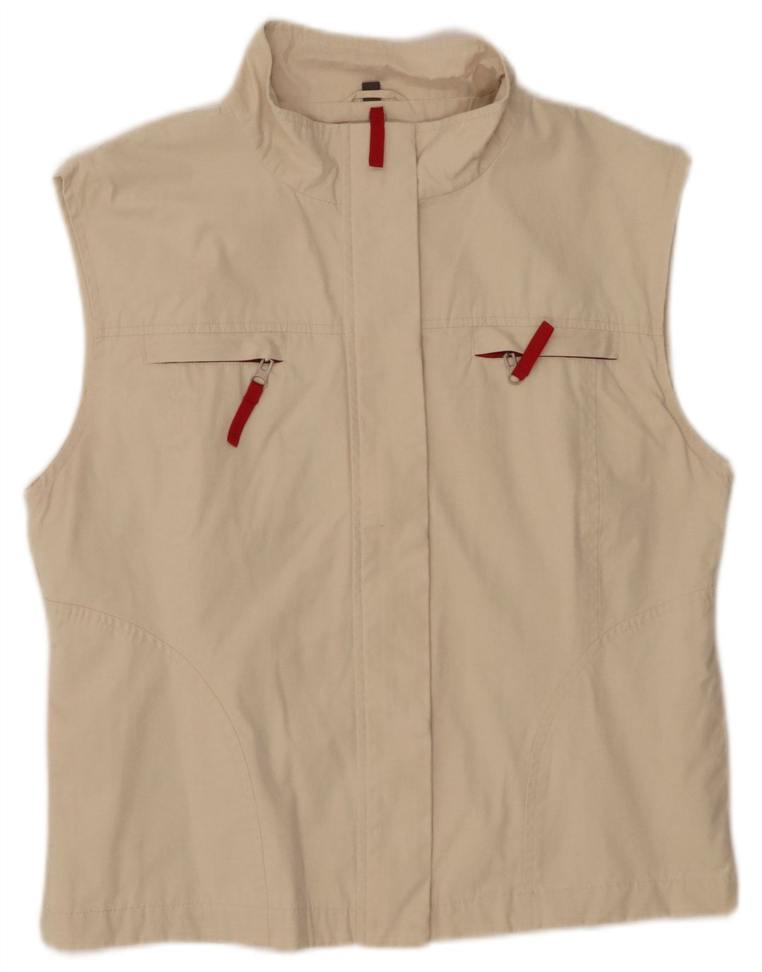 Street One Veste de survêtement sans manches pour femme UK 14 Beige moyen