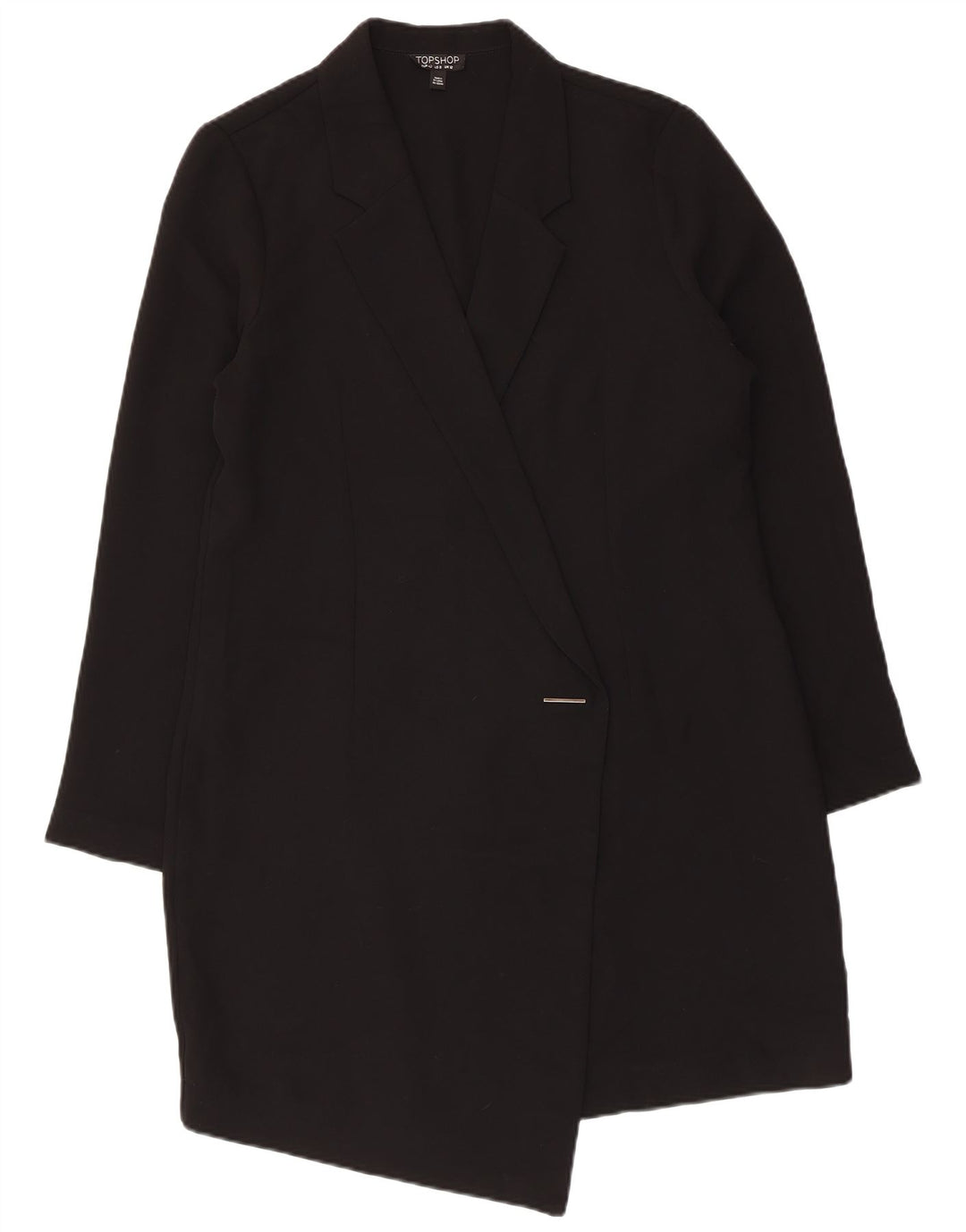 Topshop Manteau Femme UK 42 Moyen Noir Polyester