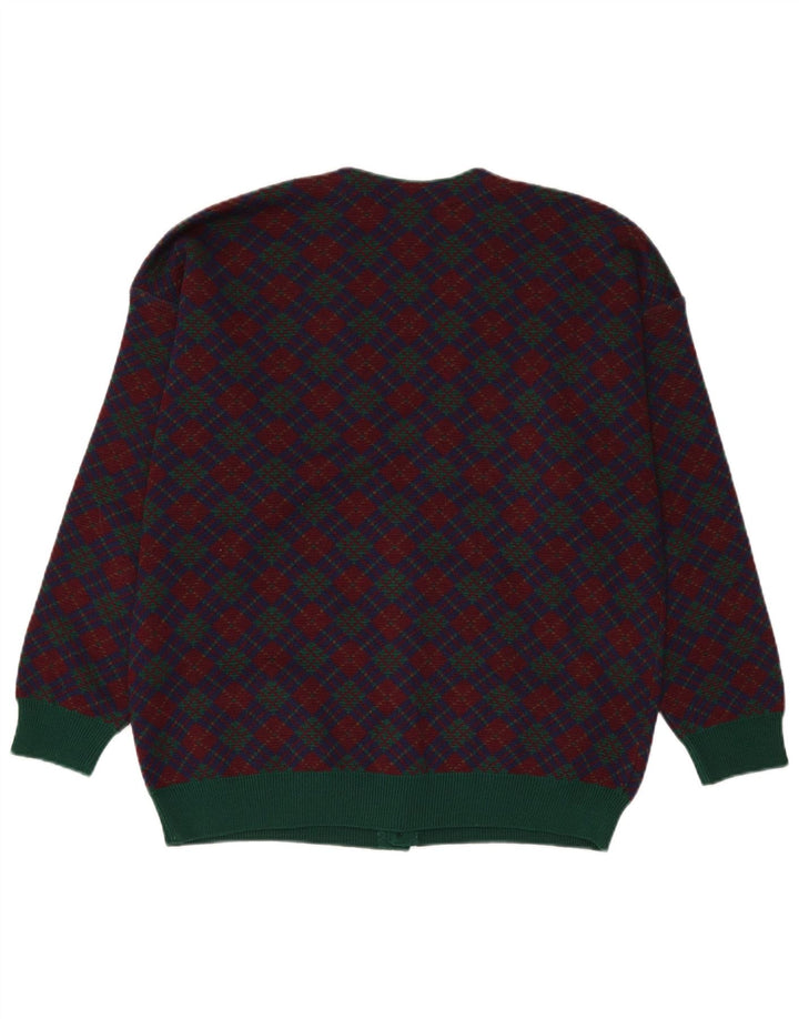 Stefanel Cardigan Homme Pull Bleu Marine Moyen Fair Isle