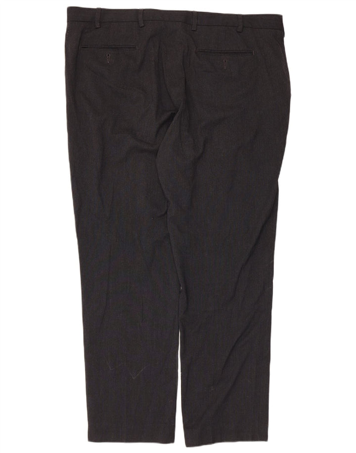 Marks & Spencer Pantalon chino droit sur mesure pour homme W42 L30 Noir