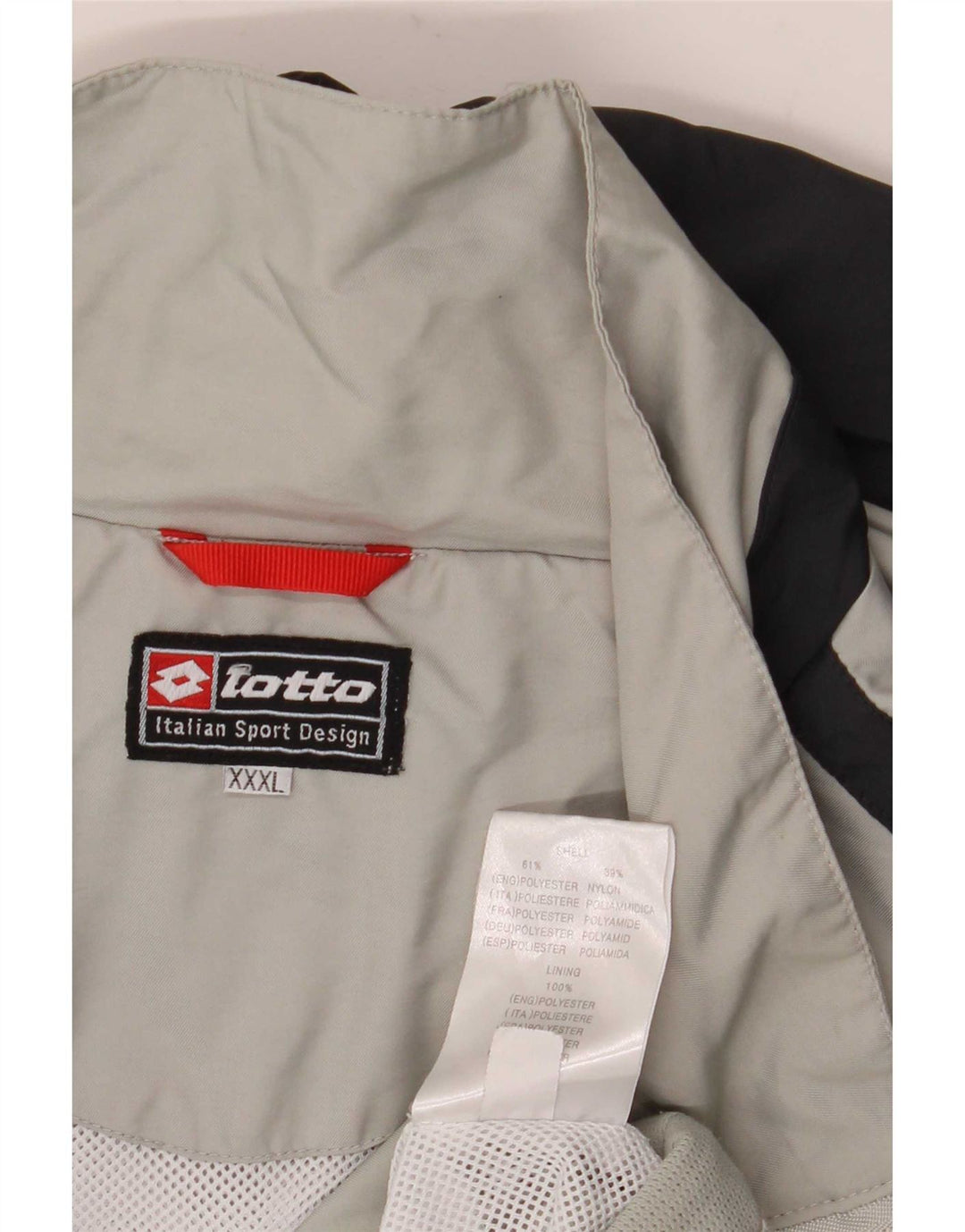 Lotto Veste de survêtement pour homme 3XL Gris Colorblock Polyester