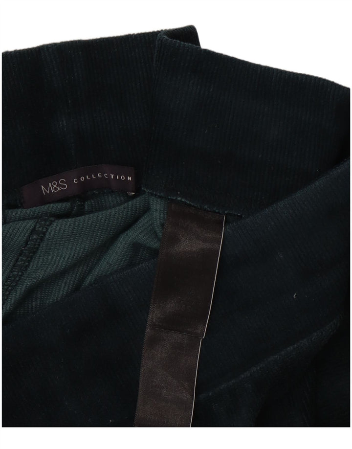 Marks & Spencer Leggings en velours pour femme UK 16 Large Vert