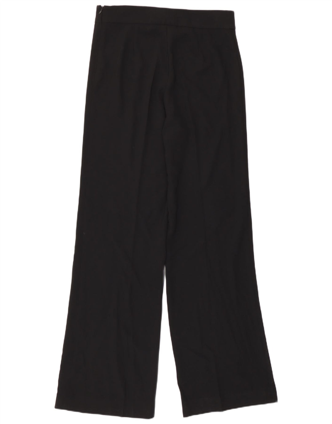 Zara Pantalon décontracté à jambe large pour femme Medium W30 L33 Noir Polyester