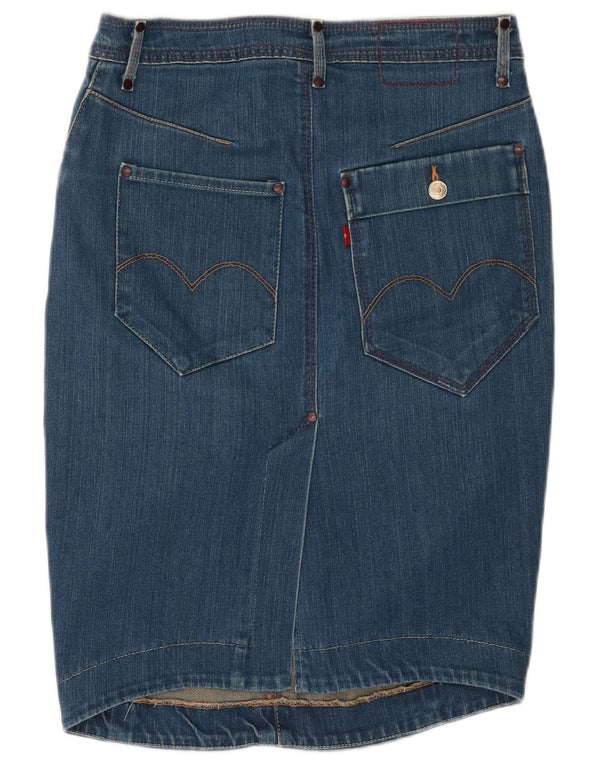 Levi's Jupe en Jean Femme W28 Bleu Moyen Coton