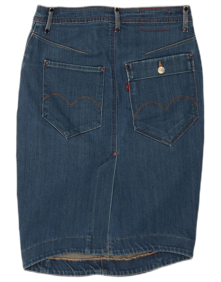 Levi's Jupe en Jean Femme W28 Bleu Moyen Coton