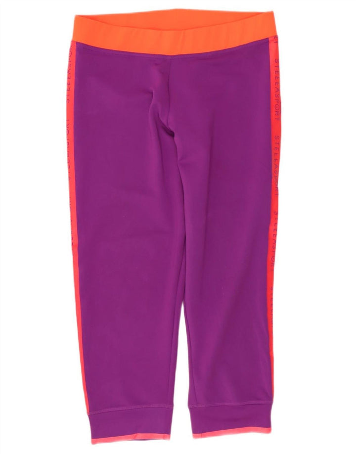 ADIDAS Leggings Climalite Graphic pour femme UK 12 Violet moyen Colourblock