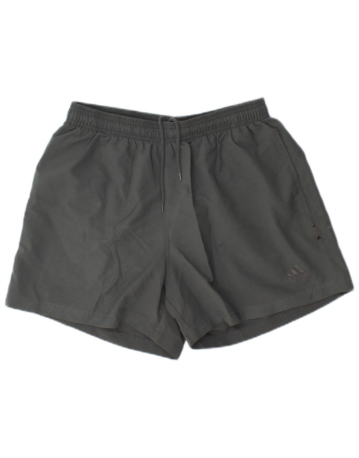 ADIDAS Short de sport pour hommes, grand, gris, polyester