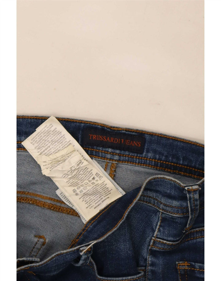 Trussardi Jean Slim W30 L30 Bleu Coton Femme