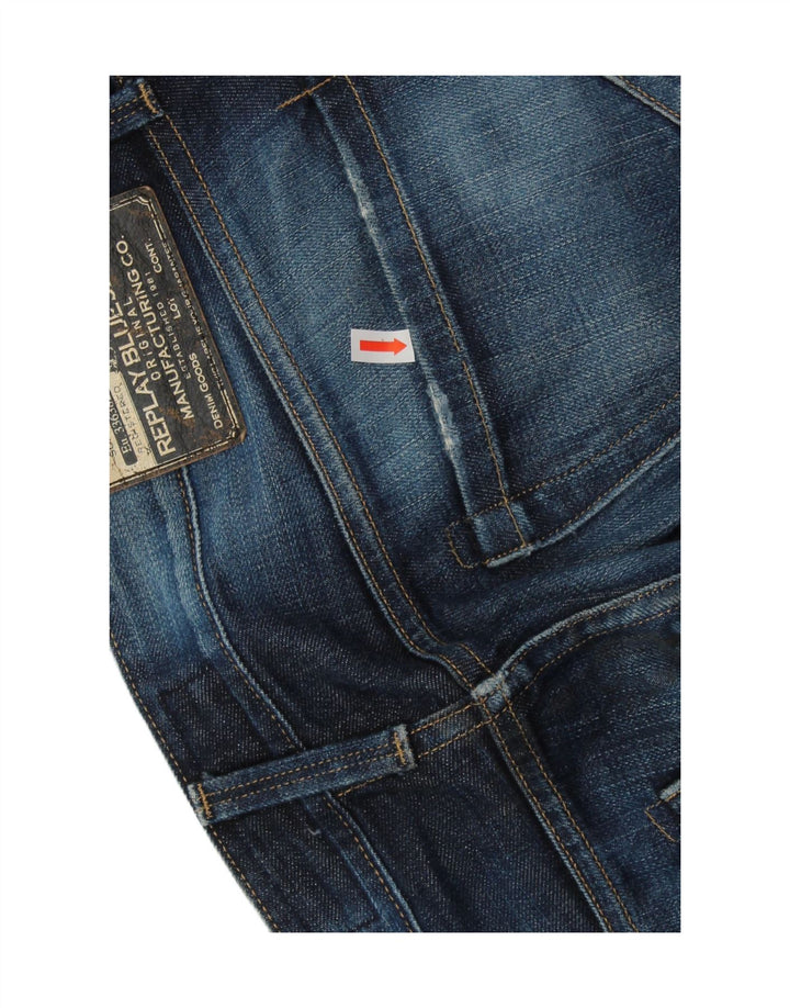 REPLAY Jean Droit Waitom Homme W34 L34 Bleu Marine