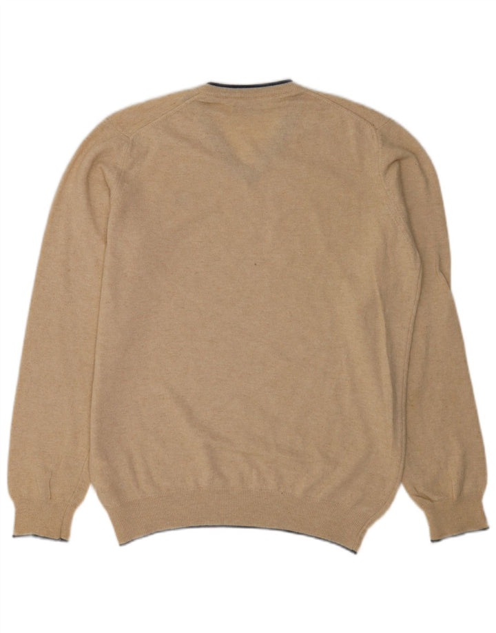 North Sails Pull Col V Homme Petit Beige Polyamide