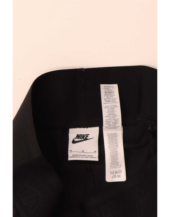 Nike Leggings graphiques pour femmes UK 12 coton noir moyen