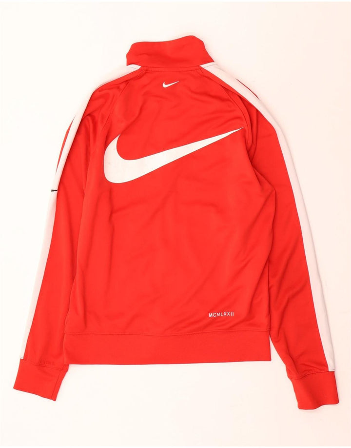Nike Hommes Swoosh Graphic Survêtement Top Veste Petit Rouge Colorblock