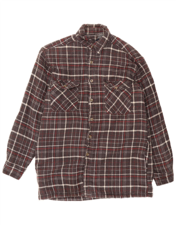 Wrangler Chemise en Flanelle Lumberjack Homme Gris Moyen à Carreaux