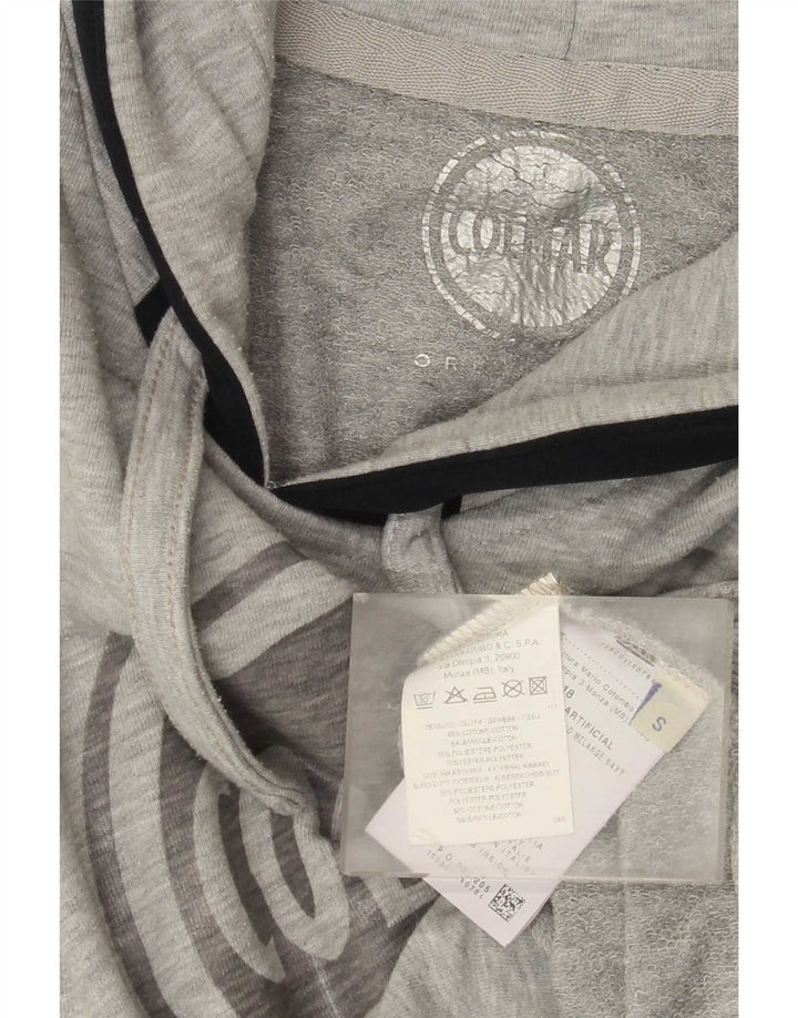 Colmar Pull à capuche graphique pour homme en coton gris petit