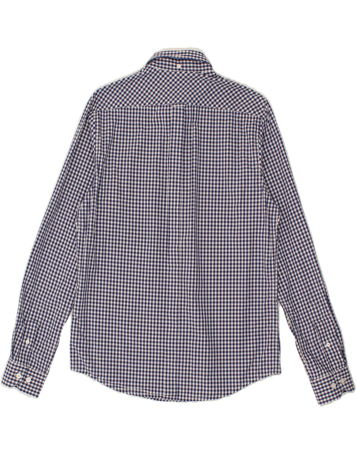 BEN SHERMAN Mens Shirt Small Navy Blue Gingham Cotton Vintage Ben Sherman and Second-Hand Ben Sherman from Messina Hembry 