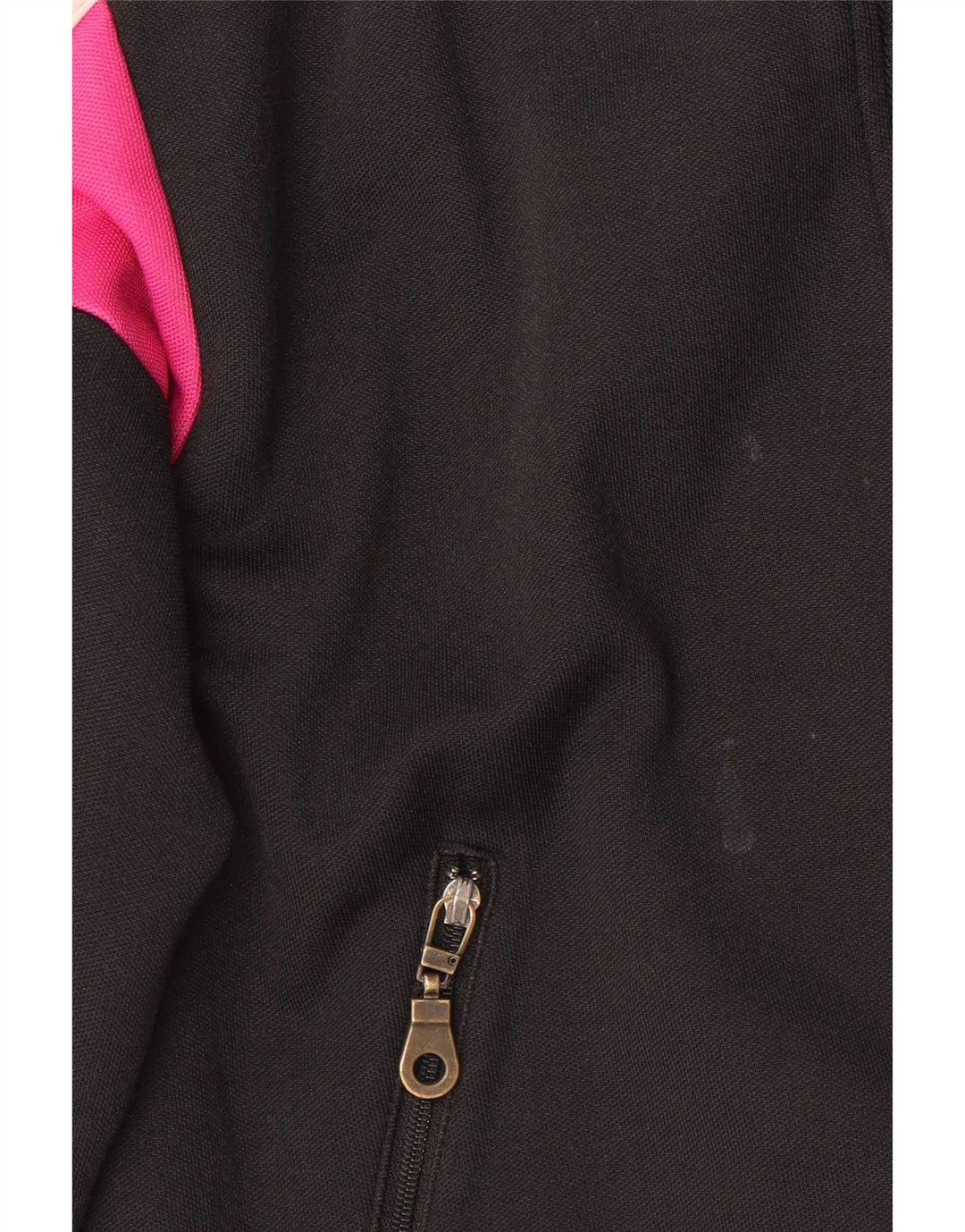 Adidas Veste de survêtement pour femme UK 12 Coton color block noir moyen