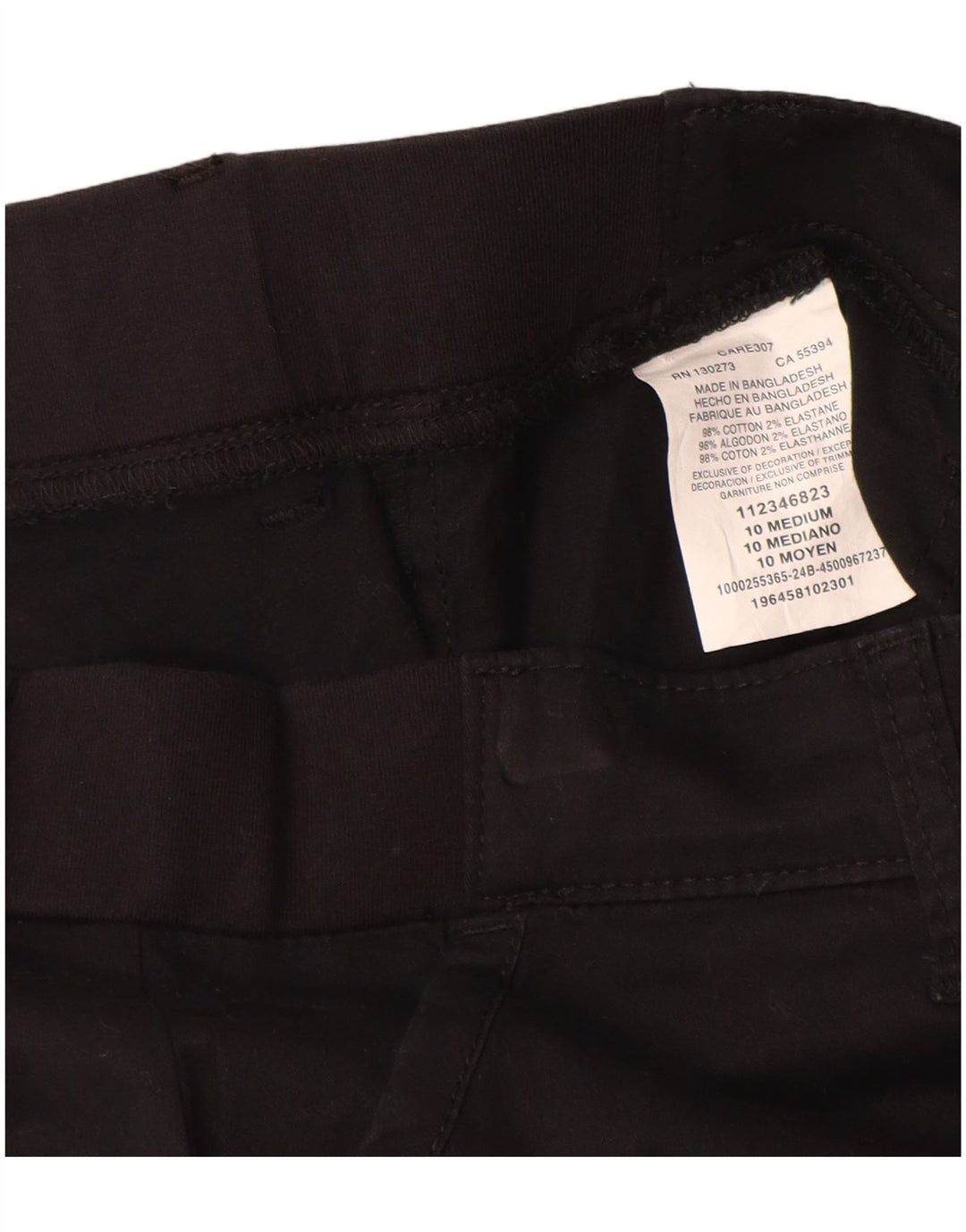 LEE Bermuda décontracté pour femme US 10 Large W30 en coton noir