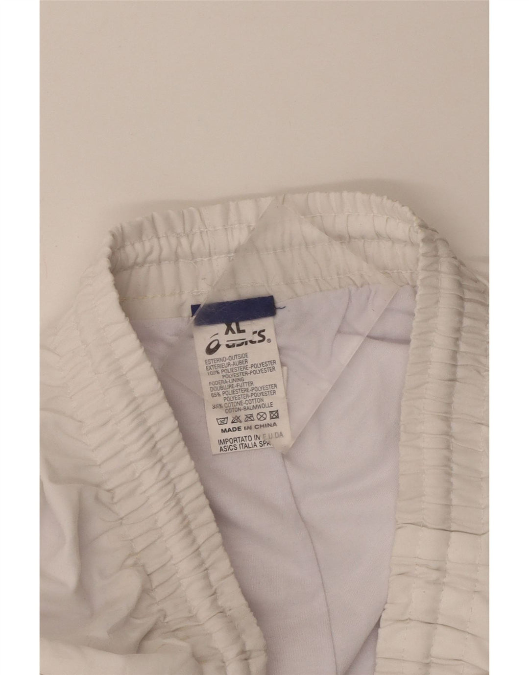 Asics Pantalon de survêtement pour homme Joggers XL Blanc Polyester