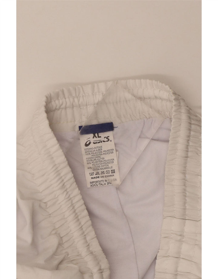 Asics Pantalon de survêtement pour homme Joggers XL Blanc Polyester