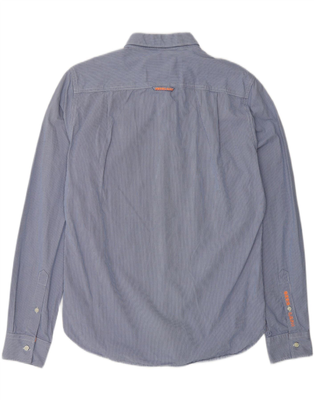 SUPERDRY Chemise Homme Bleu Moyen à Fines Rayures en Coton