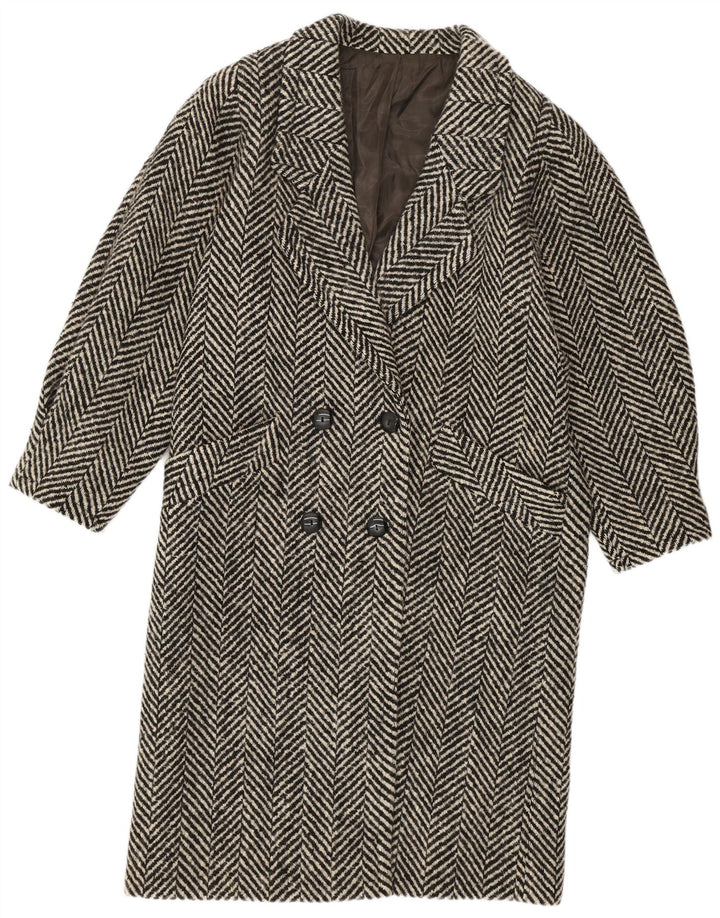 LANIFICO CAMPORE Manteau Double Boutonnage Femme IT 44 Moyen Noir