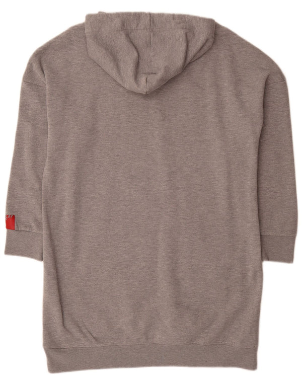 Replay Robe à capuche graphique Nirvana pour femme UK 10 Petit gris moucheté