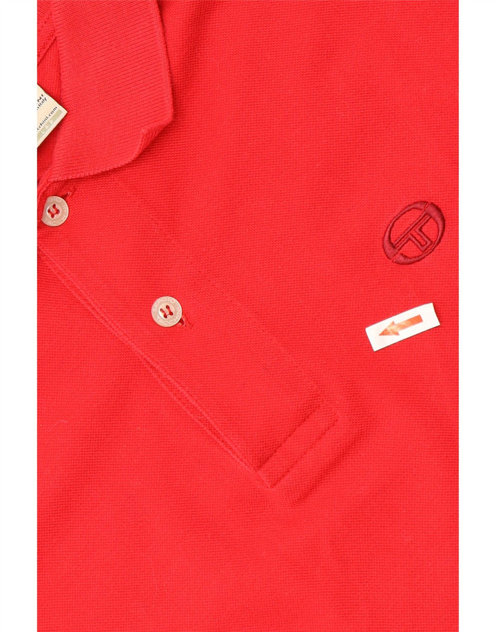 SERGIO TACCHINI Polo Homme IT 46 Petit Rouge Coton